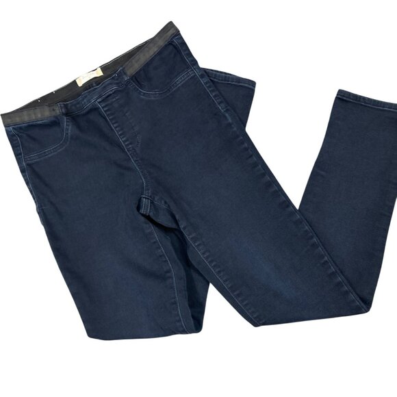 Altar'd State Pull On Skinny Stretch Dark Wash Denim Legging Size Medium - Picture 3 of 6